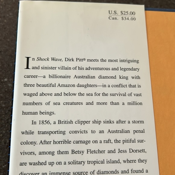 Shock Wave A Dirk Pitt Novel by Clive Cussler - Picture 3 of 7